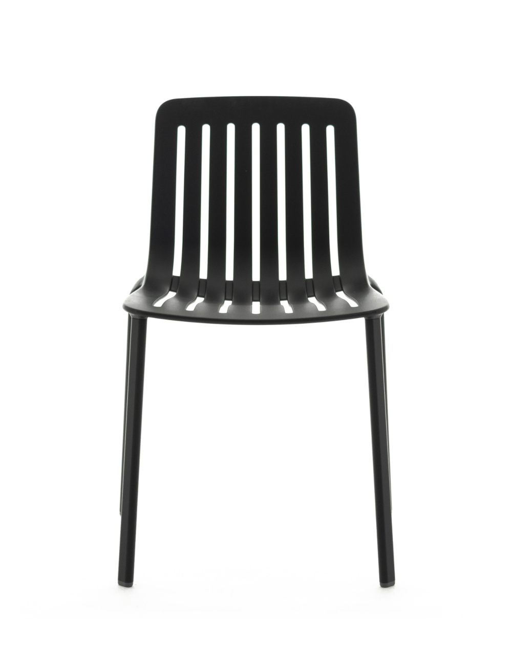 Magis Plato Stuhl schwarz – moderner Designstuhl Magis Plato Stuhl schwarz, stapelbarer Designstuhl aus Aluminium, modern, robust, Made in Italy