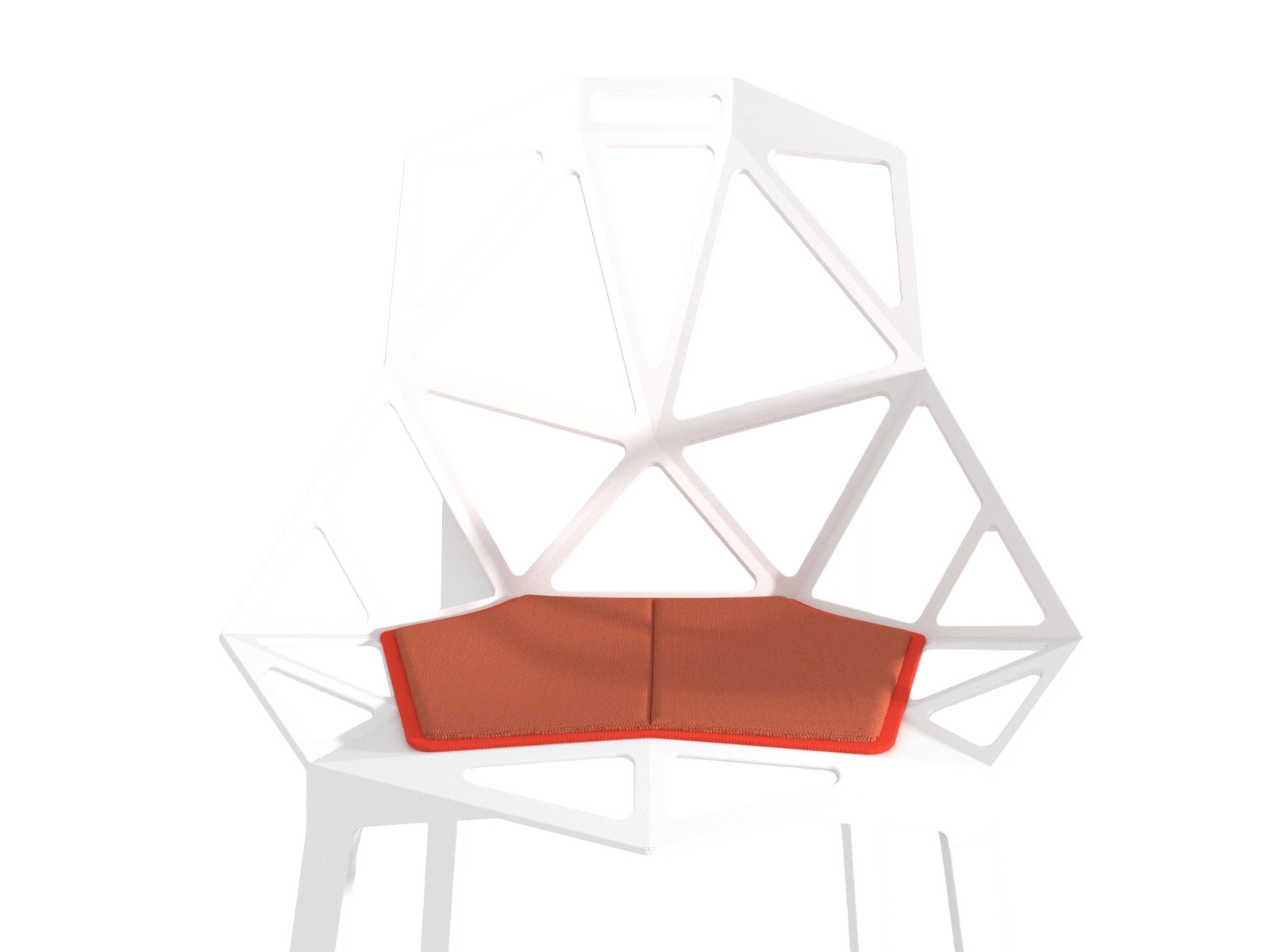 Magis Chair One – Sitzkissen im Essbereich Magis Chair One mit Sitzkissen im modernen Essbereich, bequem, hochwertig gefertigt, stilvolles italienisches Design