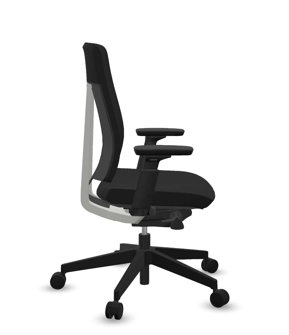 Ergonomischer Profim Xenon 10SFL Bürostuhl, gepolsterter Rücken, Rollen, Komfort für Büro