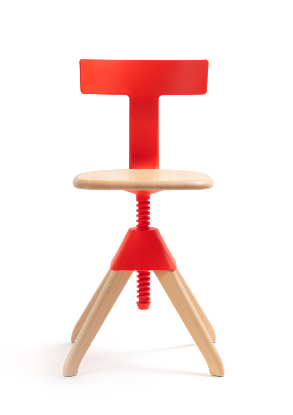 Magis Tuffy The Wild Bunch Stuhl rot, italienischer Designerstuhl, leicht, langlebig, farbenfroh, komfortabel