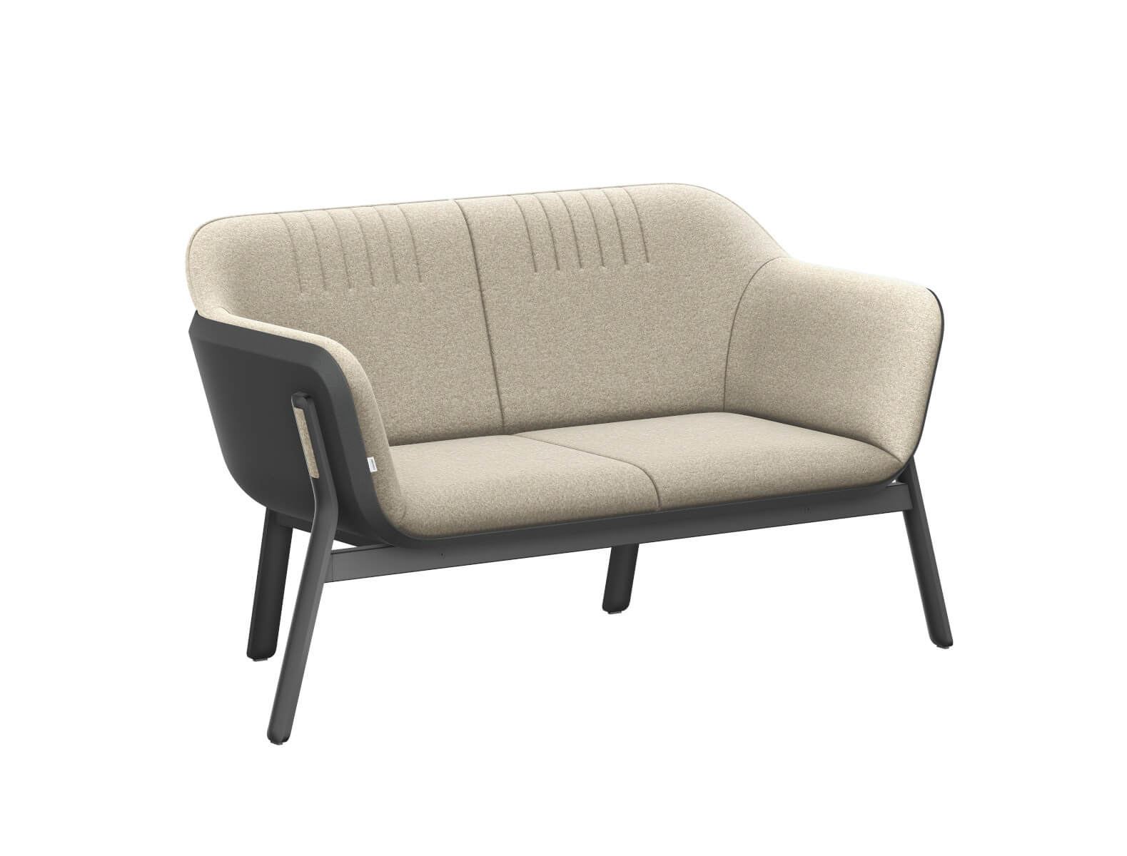 HUB HU212 Sofa von Interstuhl, ergonomisches Lounge Sofa für Büro, Empfang und offene Räume, mit akustischer Abschirmung