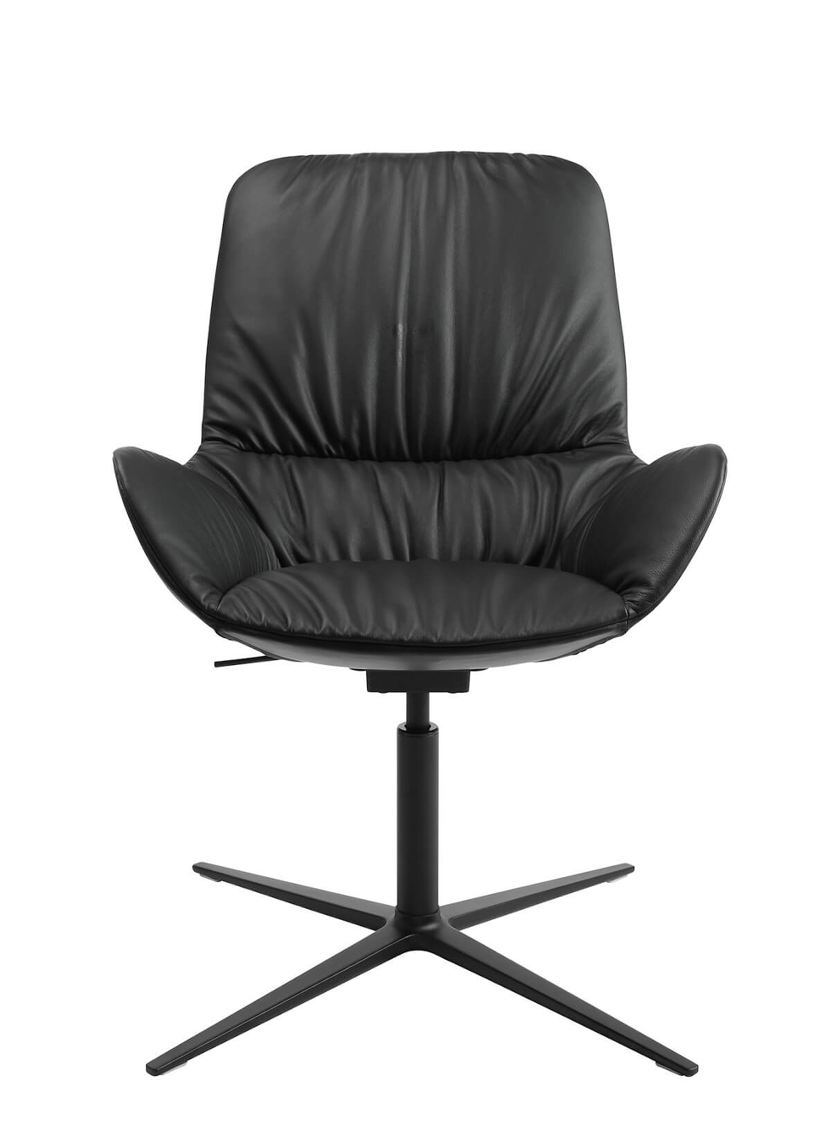 Wagner W-Club Low Sessel mit legerer Polsterung, moderner Loungesessel für Büro, Empfang und Wohnbereich, ergonomisch und komfortabel