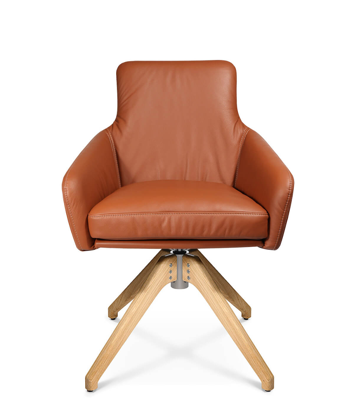 Wagner W-Cube 1CLF Sessel mit Holzgestell, höhenverstellbarer Design-Sessel für Büro, Lounge oder Wartebereich