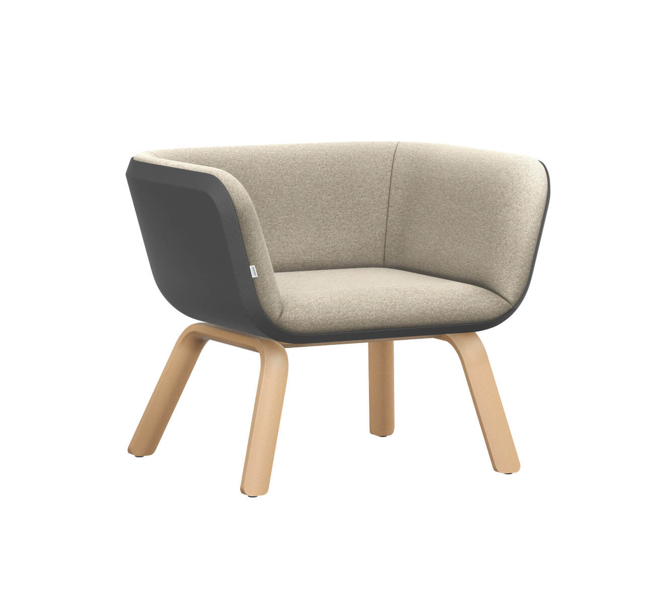 Interstuhl HUB HU140 Sessel mit hoher Rückenlehne, ergonomisch gepolstert, modern für Büro und Lounge