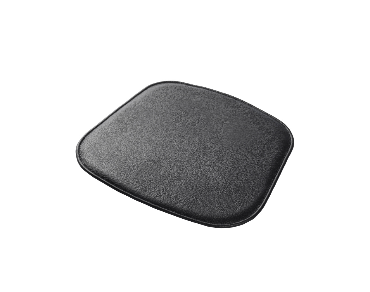 FDB Møbler R5 Nøje Sitzkissen, nordisches Design, Leder schwarz, langlebig, komfortabel, funktional