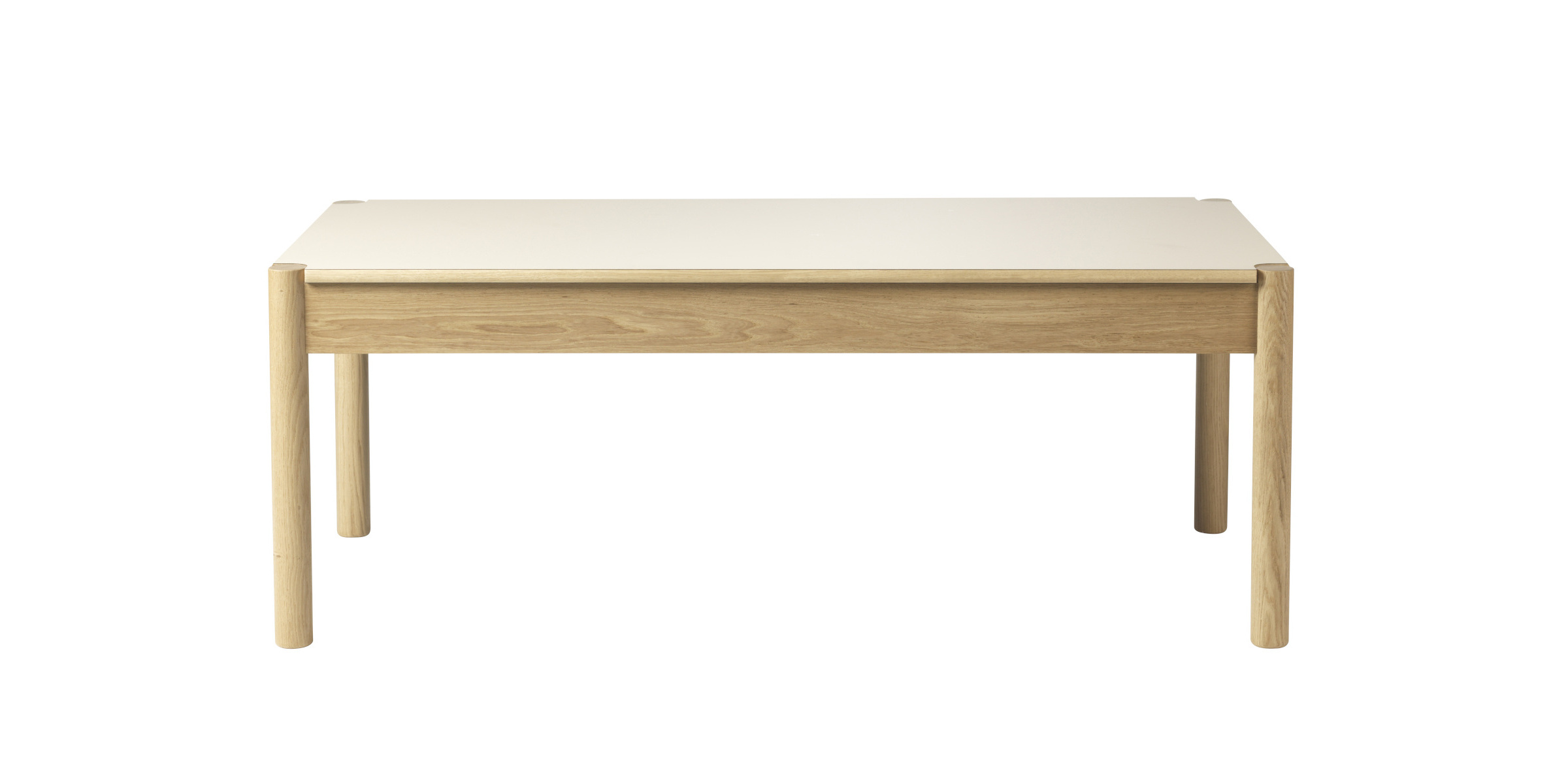 FDB Møbler C44 Couchtisch, nordisches Design, Eiche massiv, langlebig, funktional