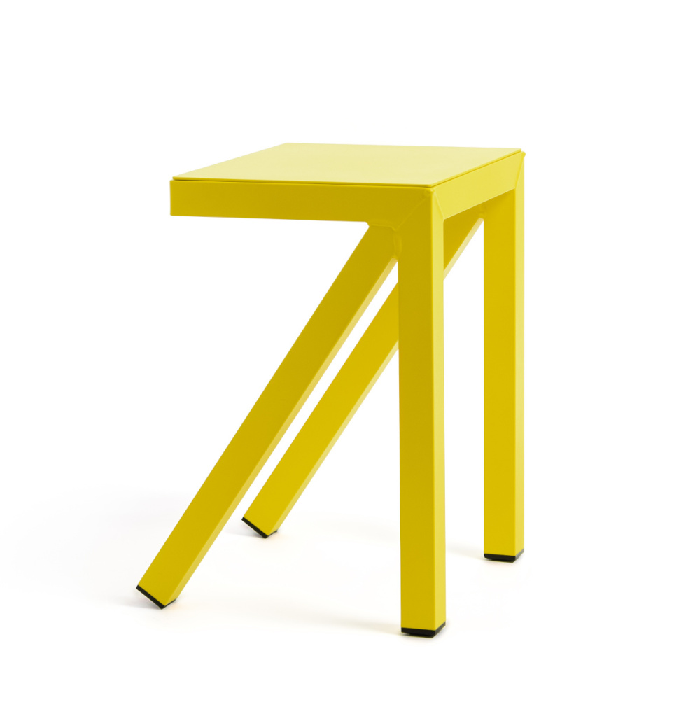 Magis Bureaurama Hocker gelb – fester Design-Hocker Magis Bureaurama Hocker gelb, fester Sitzhocker, modernes ergonomisches Design aus Italien