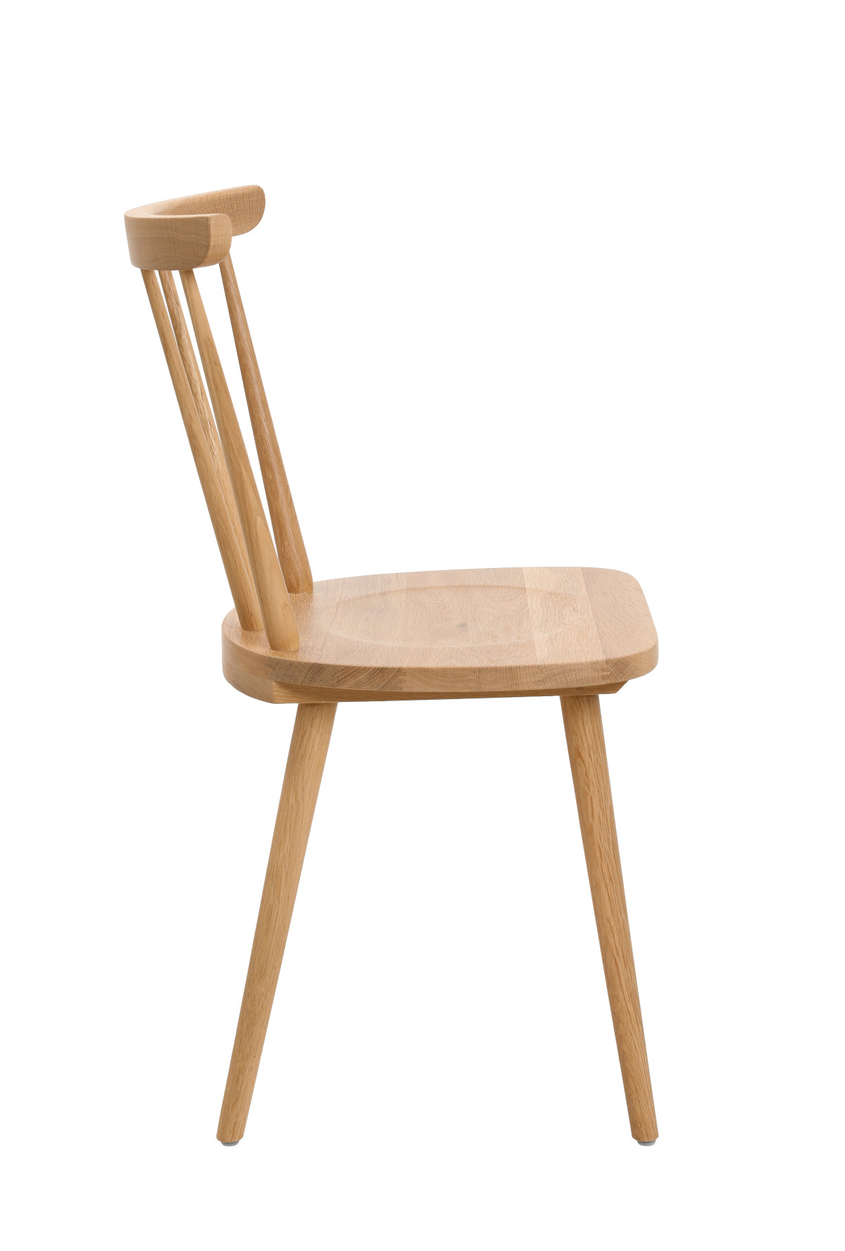 Esszimmerstuhl Wagner W-1960 aus Eiche Natur, schlichtes Design, komfortabler Sitz