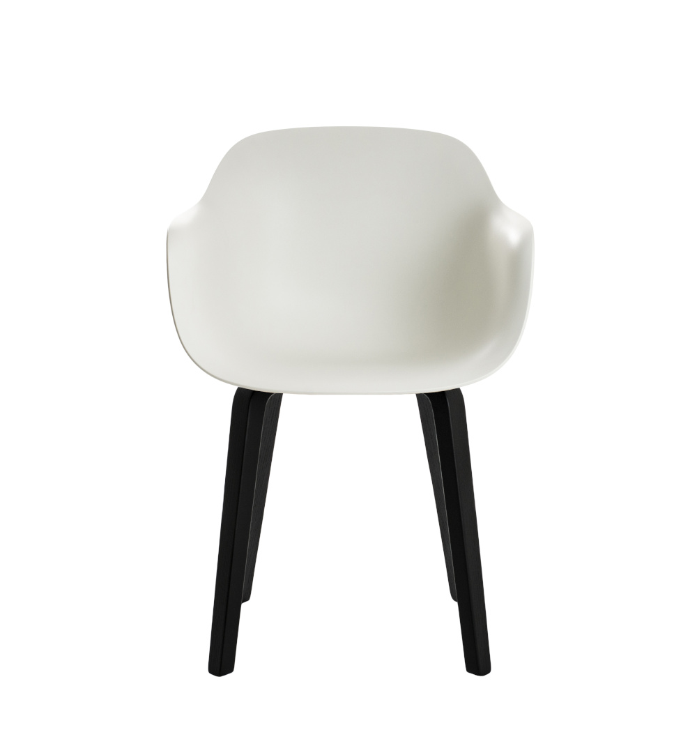 Magis Substance Armlehnstuhl, esche schwarz/weiß, ergonomisch, modernes italienisches Design, langlebig