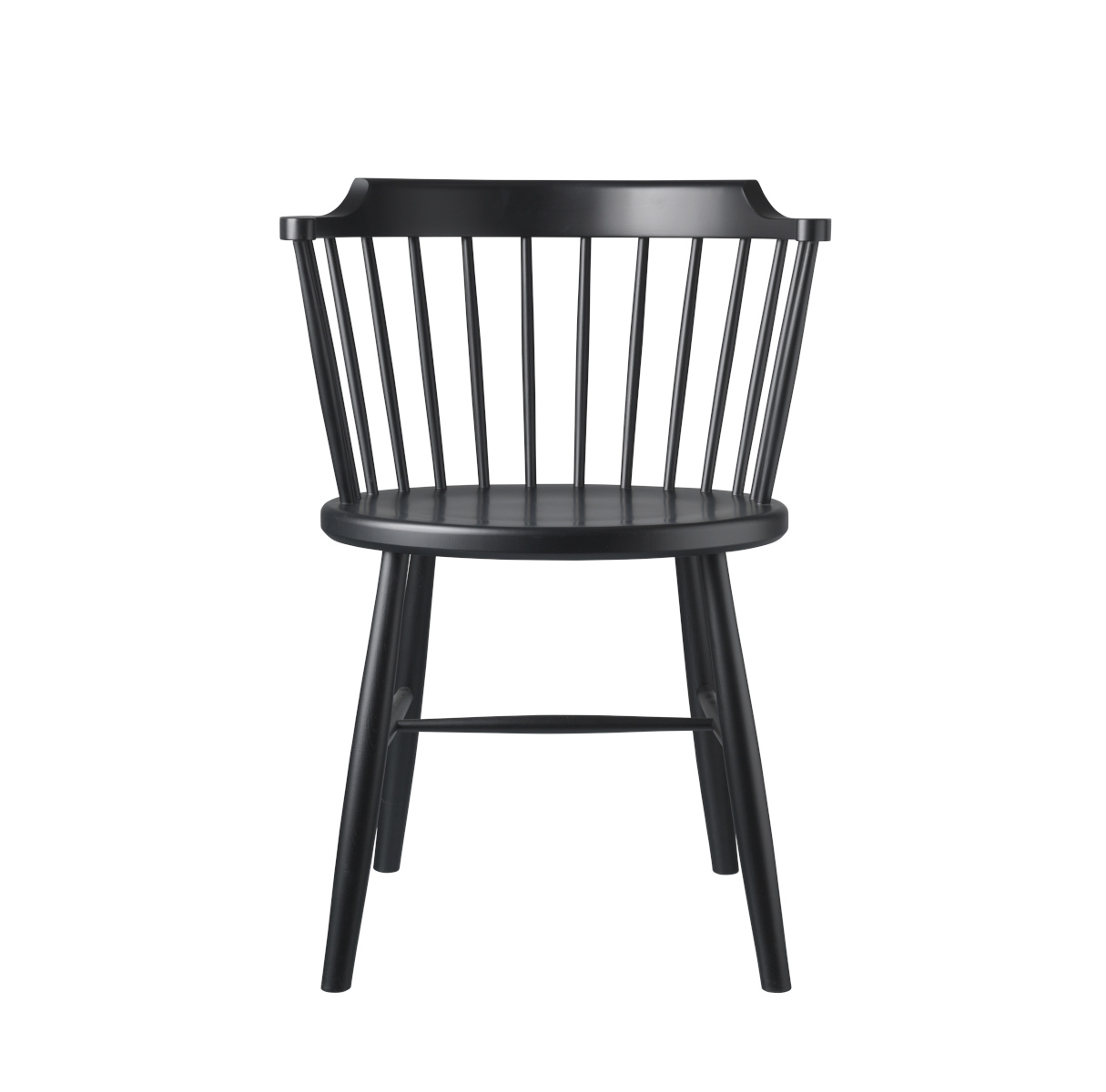 FDB Møbler J18 Stuhl, nordischer Design-Stuhl, ergonomisch, Buche schwarz, langlebig, funktional