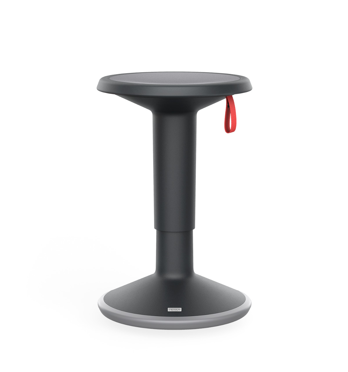 Interstuhl UP Hocker für dynamisches Sitzen im Homeoffice, mobil, leicht und bequem mit praktischer Griffmulde