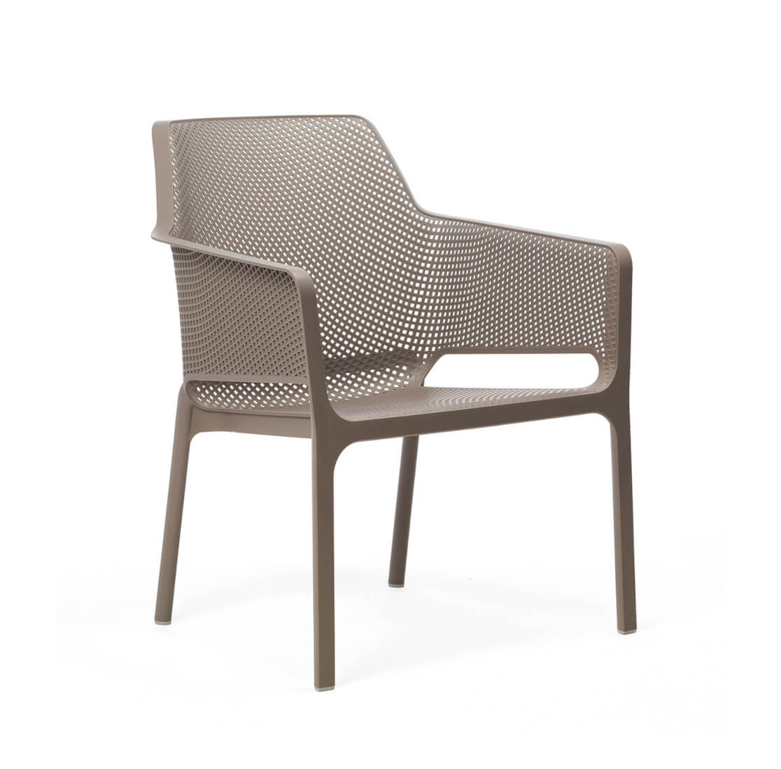 Nardi Net Relax Armlehnstuhl tortora – italienischer Outdoor-Stuhl Nardi Net Relax Armlehnstuhl tortora, Outdoor-Stuhl aus Italien, wetterfest, leicht, langlebig, modernes Design