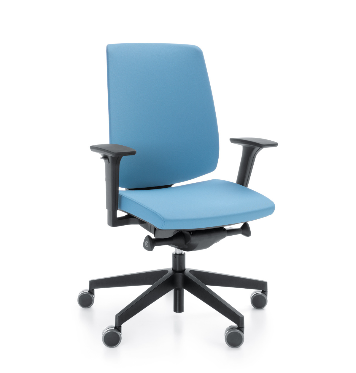 LightUp 230SL Bürostuhl, Sitz gepolstert, Rücken mit Stoff bespannt, Synchronmechanik, Sitztiefeneinstellung