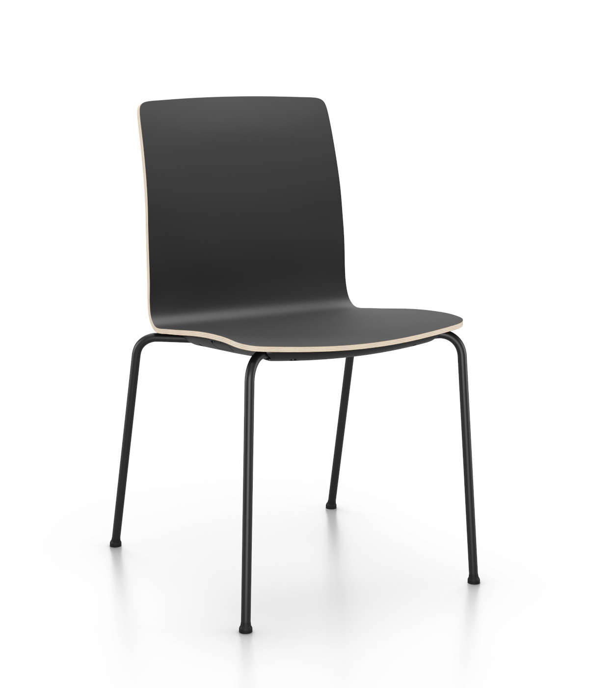 Com K12H Stuhl, 4-Fuß, Schichtholzschale