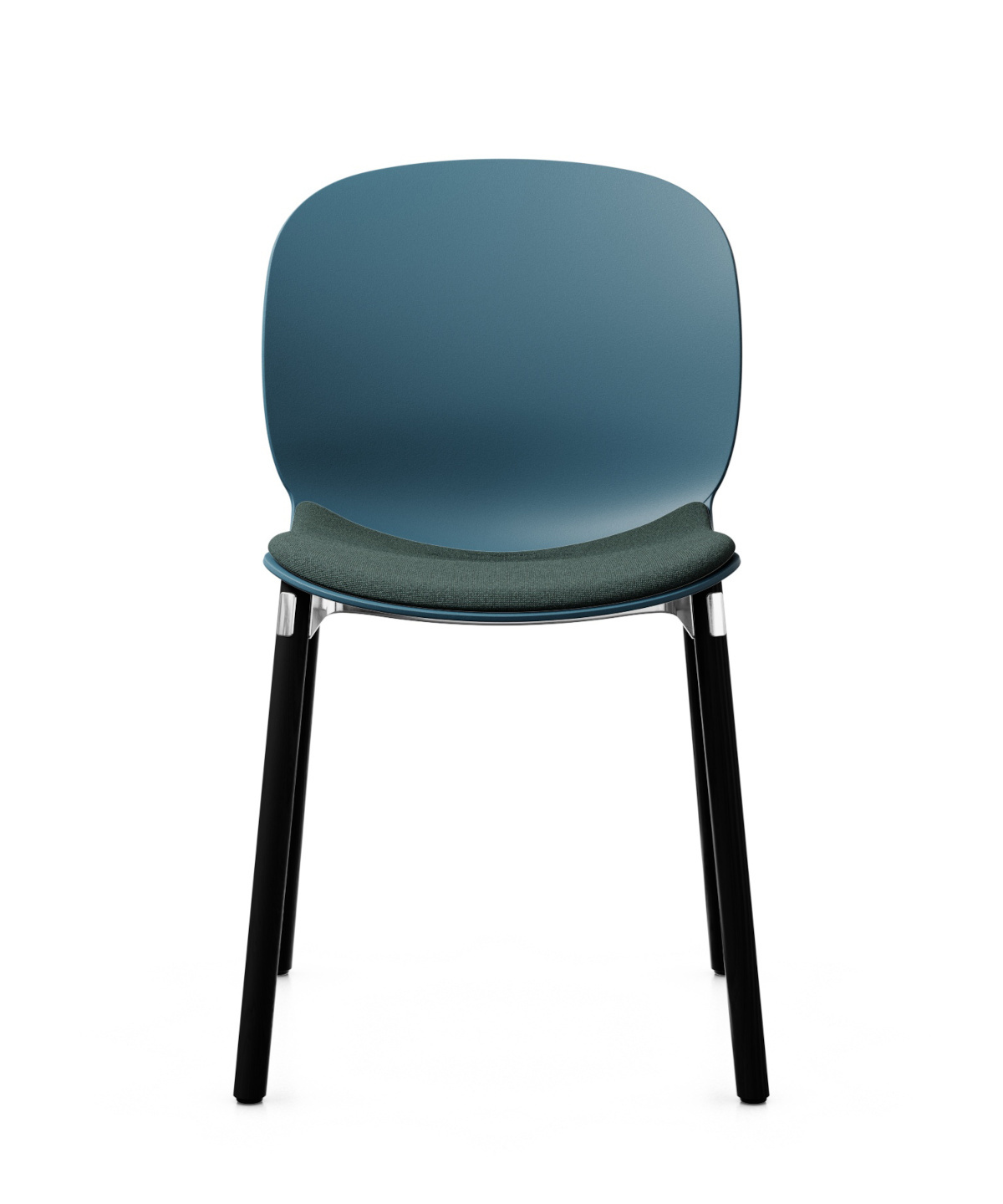 Noor 6080S Stuhl, Holzgestell, Kunststoffschale, Sitz gepolstert