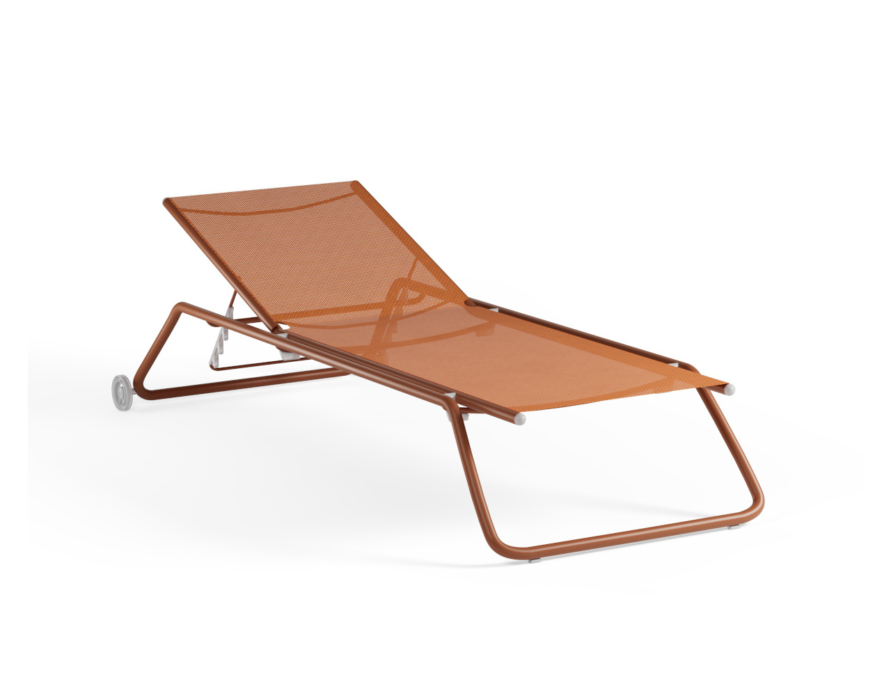 Snooze Gartenliege, ahornrot / pfirsich