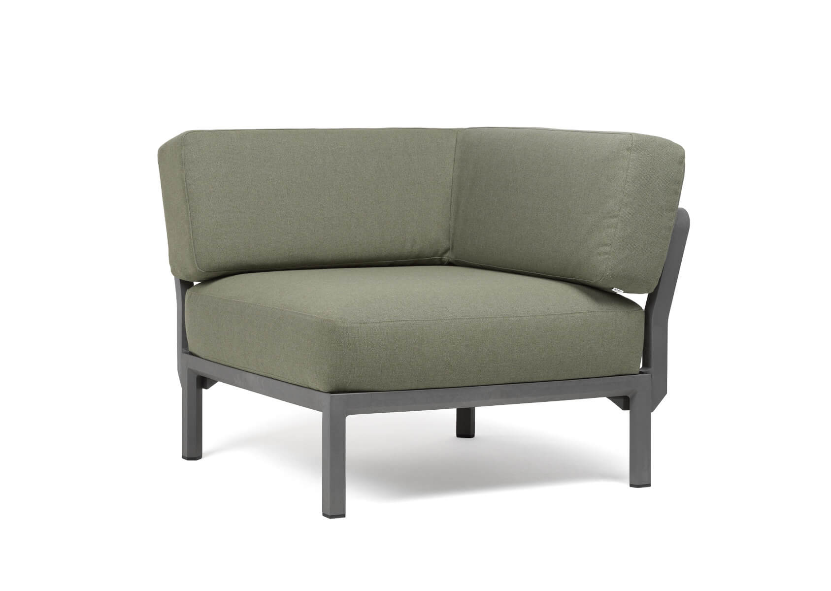 Nardi Maximo 5 Modulsofa Eckelement – italienisches Outdoor-Design Nardi Maximo 5 Ecksofa Modul, basalto/timo Sunbrella, wetterfest, langlebig, italienisches Outdoor-Design