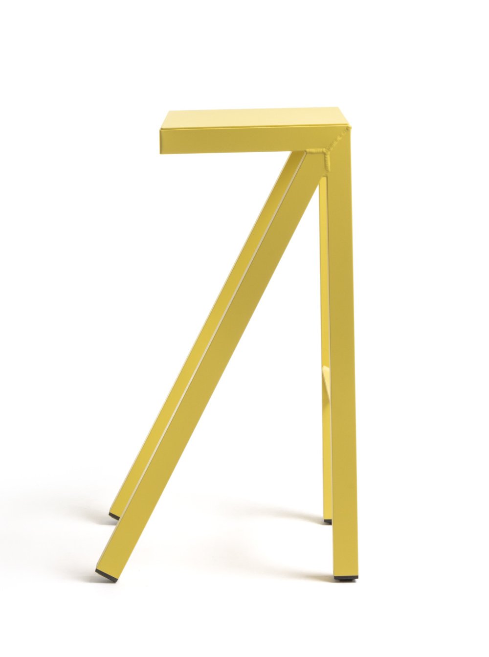 Magis Bureaurama Barhocker 74 cm, gelb, ergonomischer italienischer Barhocker, modernes Design