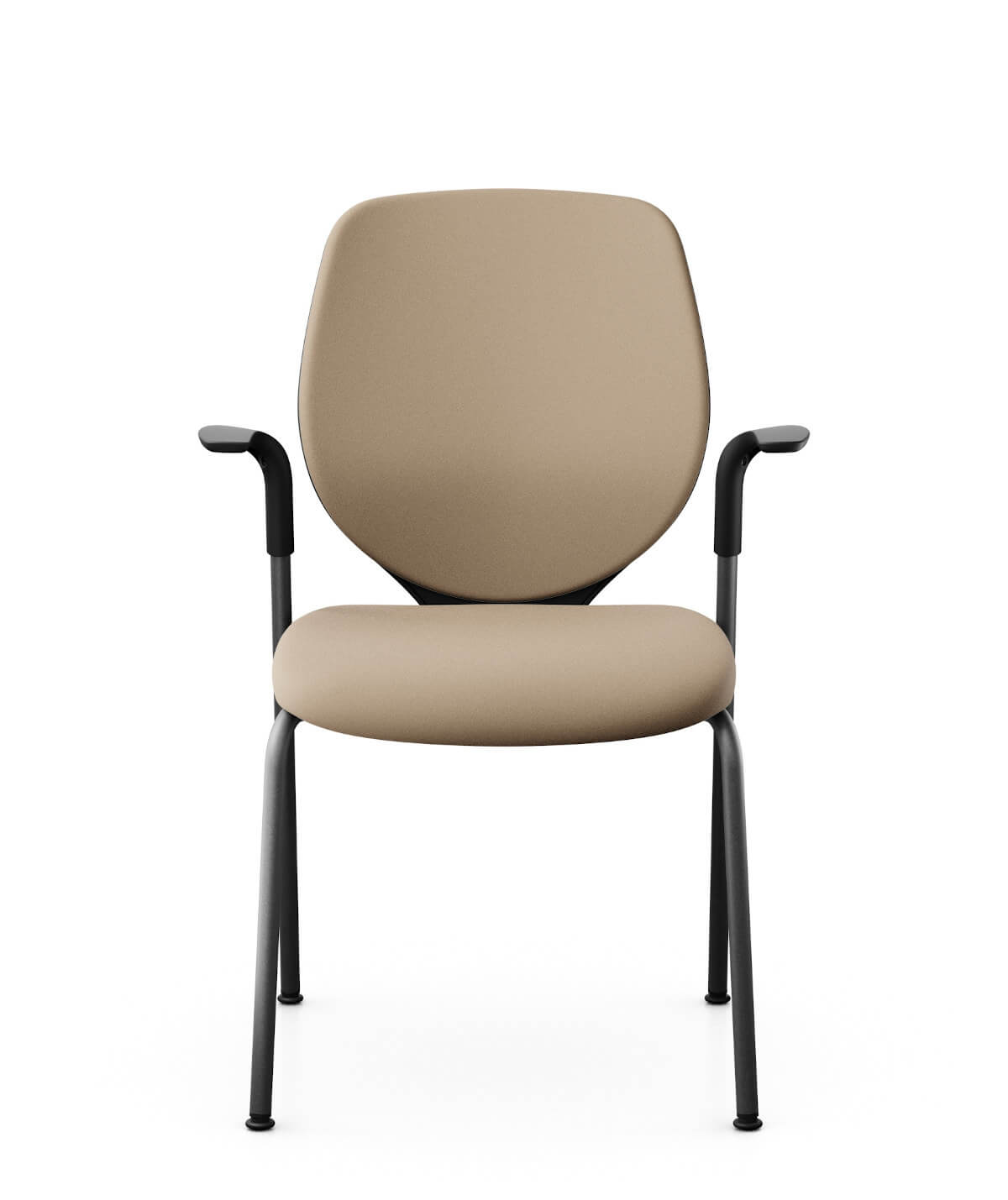 Giroflex 353-7504 Besucherstuhl mit Polsterrücken und Armlehnen für Konferenz & Empfang