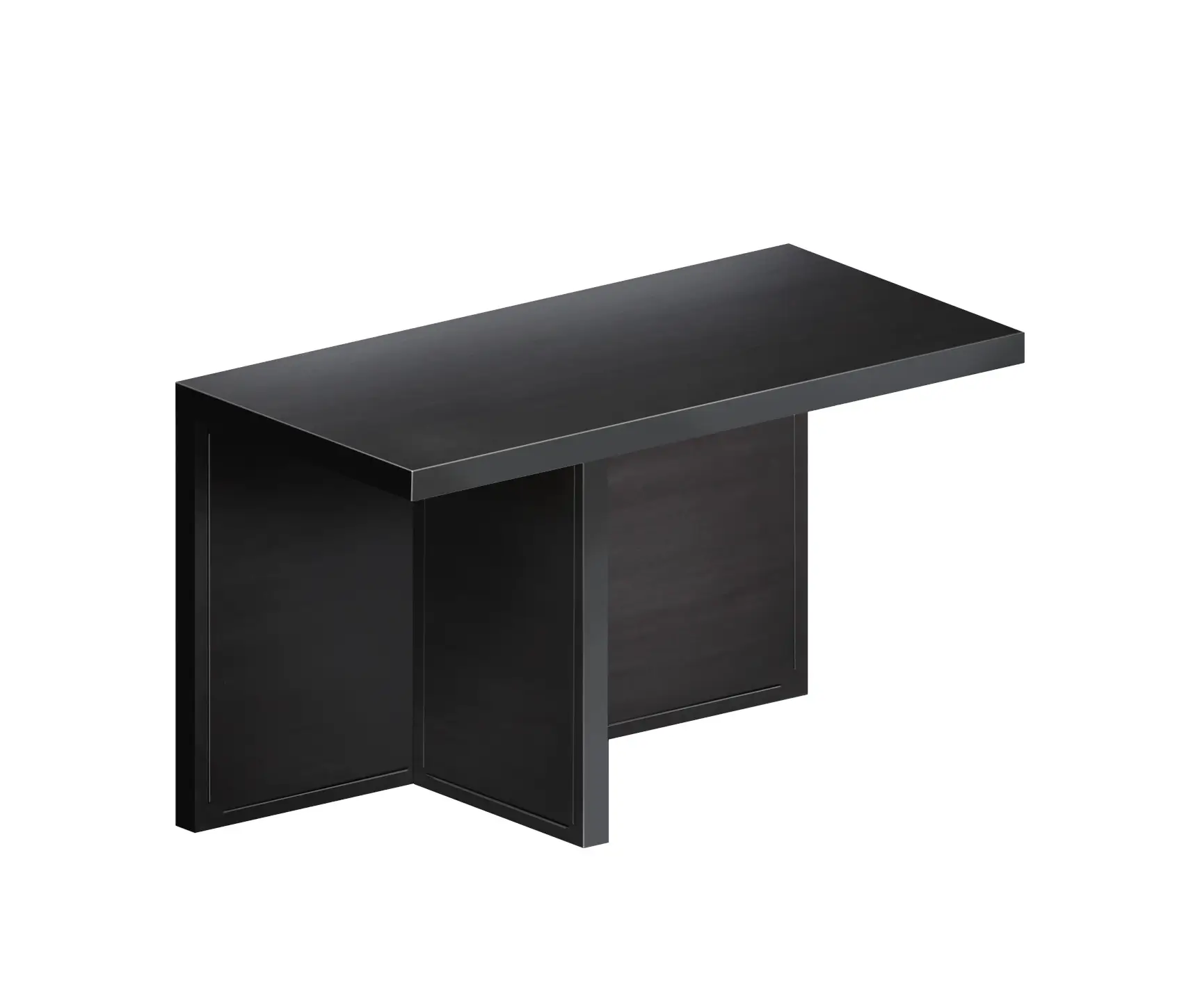 Zeus Atrium Konsolentisch 120 cm in Schwarz aus Stahl