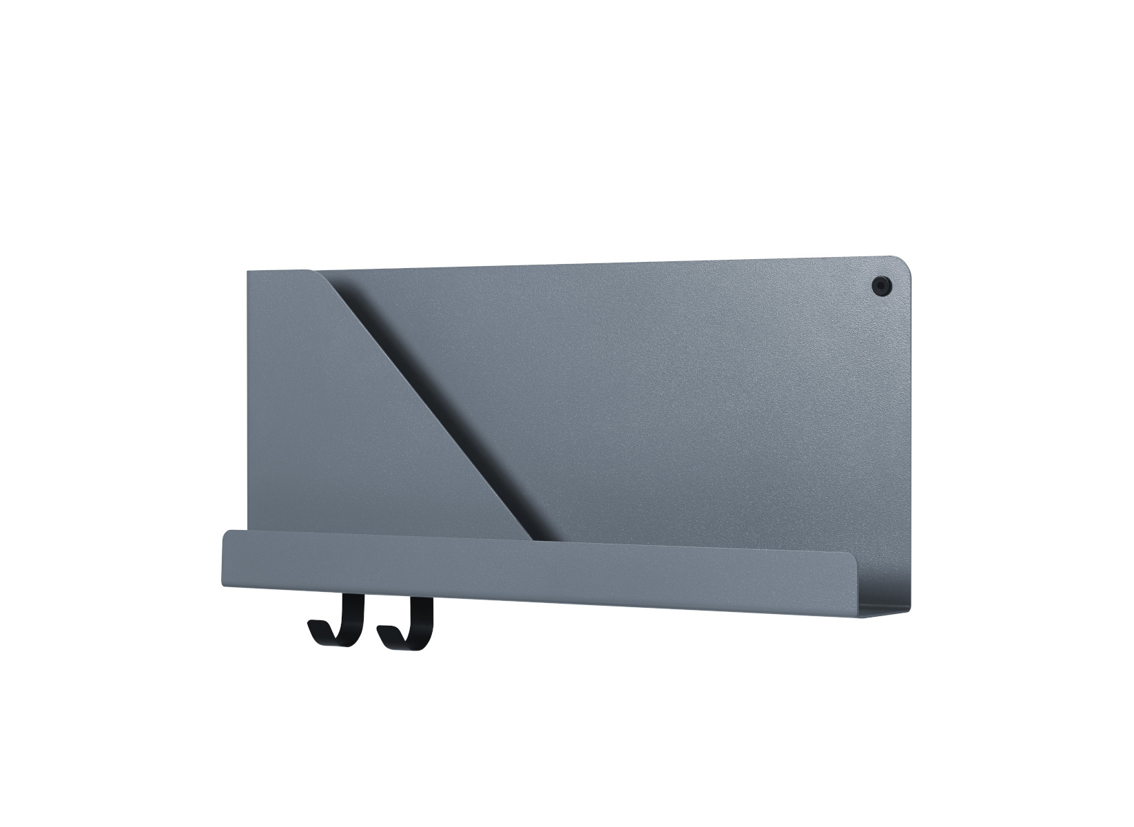 Folded Wandregal, 51 x 22 cm, schwarz