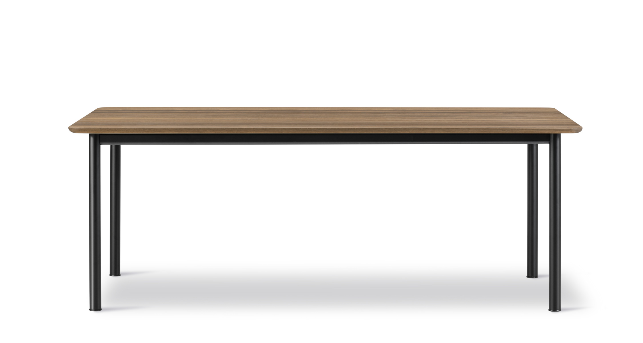 Plan Esstisch, schwarz / eiche geräuchert und geölt