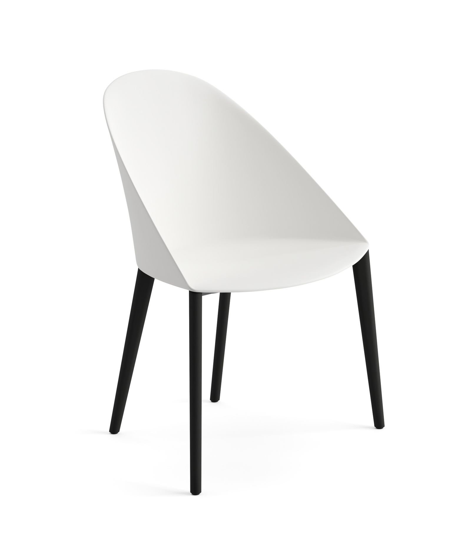 Cila Stuhl, kunststoff, wenge / weiß #2204