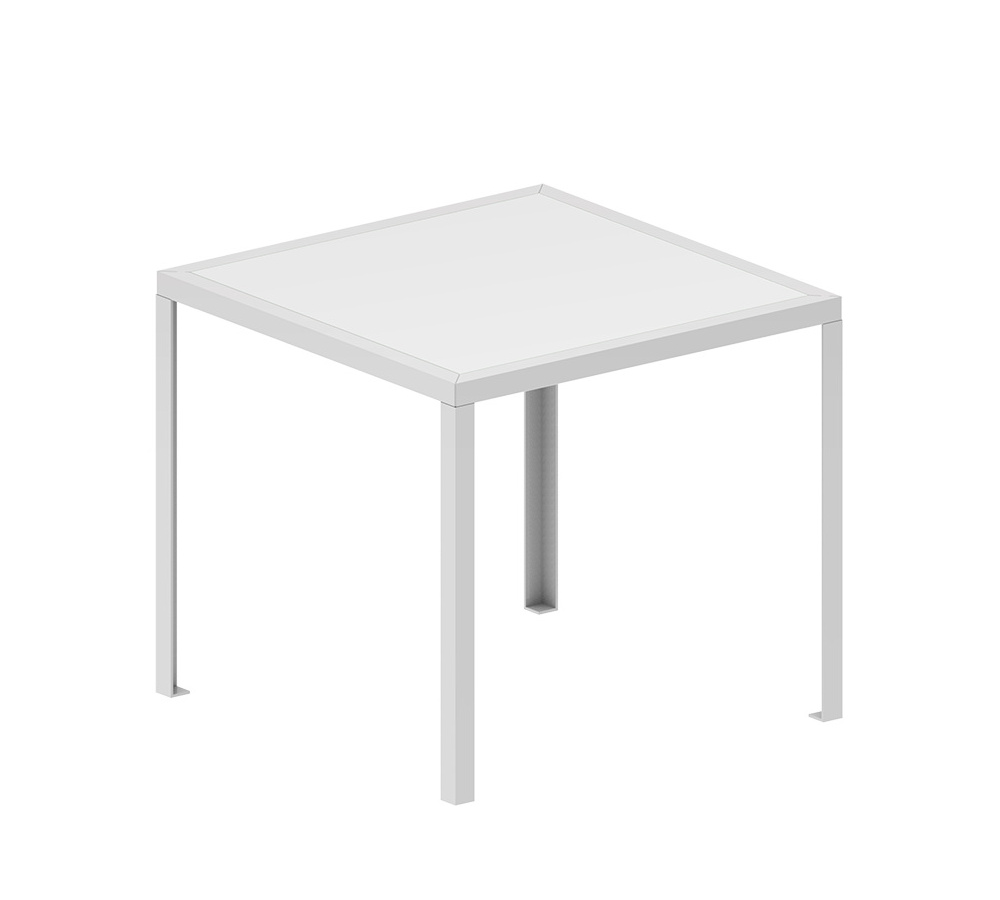 Tavolo Esstisch, 80 x 80 cm, weiß