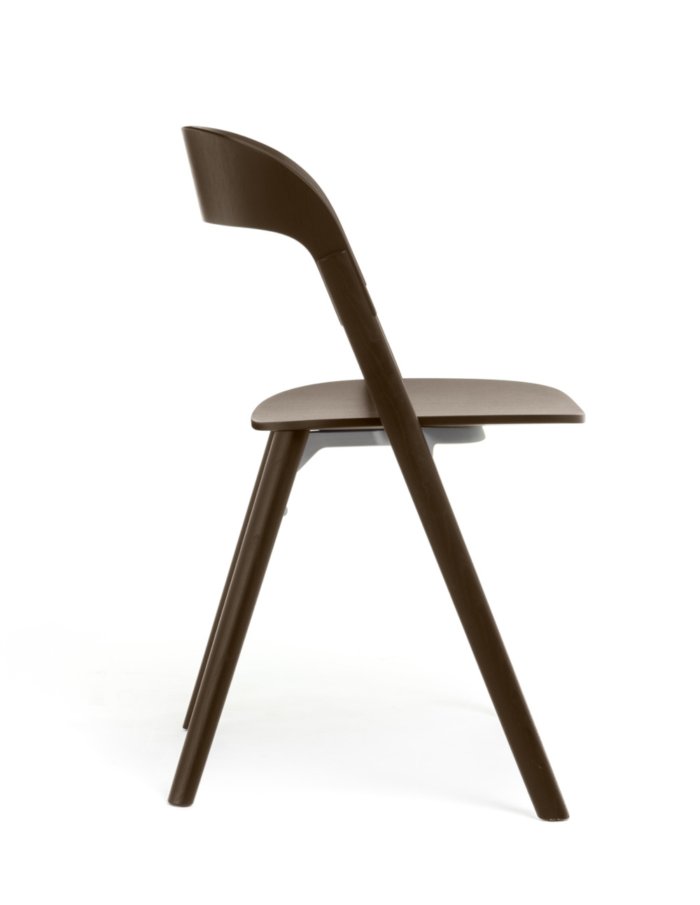 Magis Pila Stuhl dunkelbraun, italienischer Design-Stuhl, komfortabel, stabil, modern, vielseitig einsetzbar