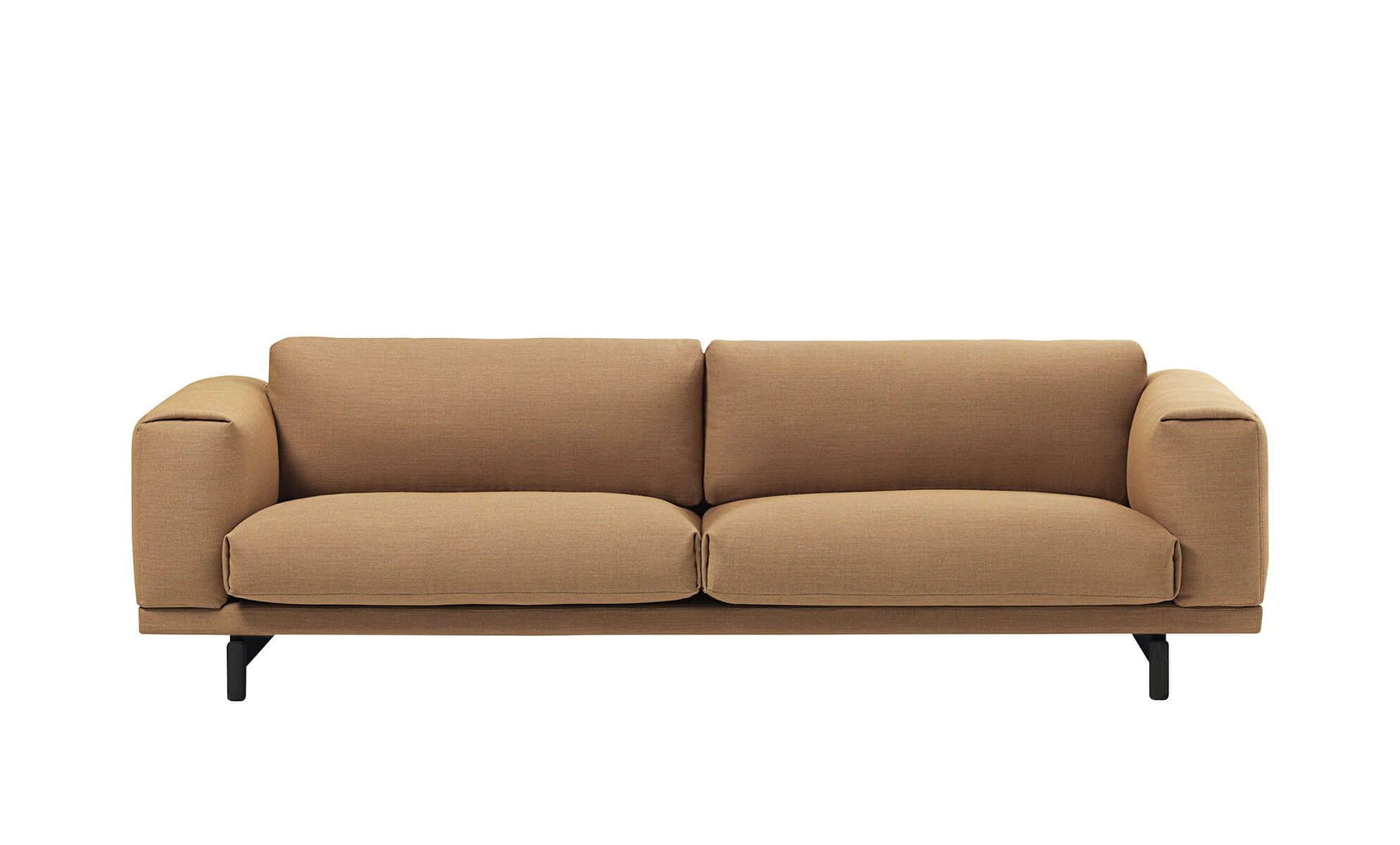 Rest Sofa 3-Sitzer, fiord 451 / schwarz