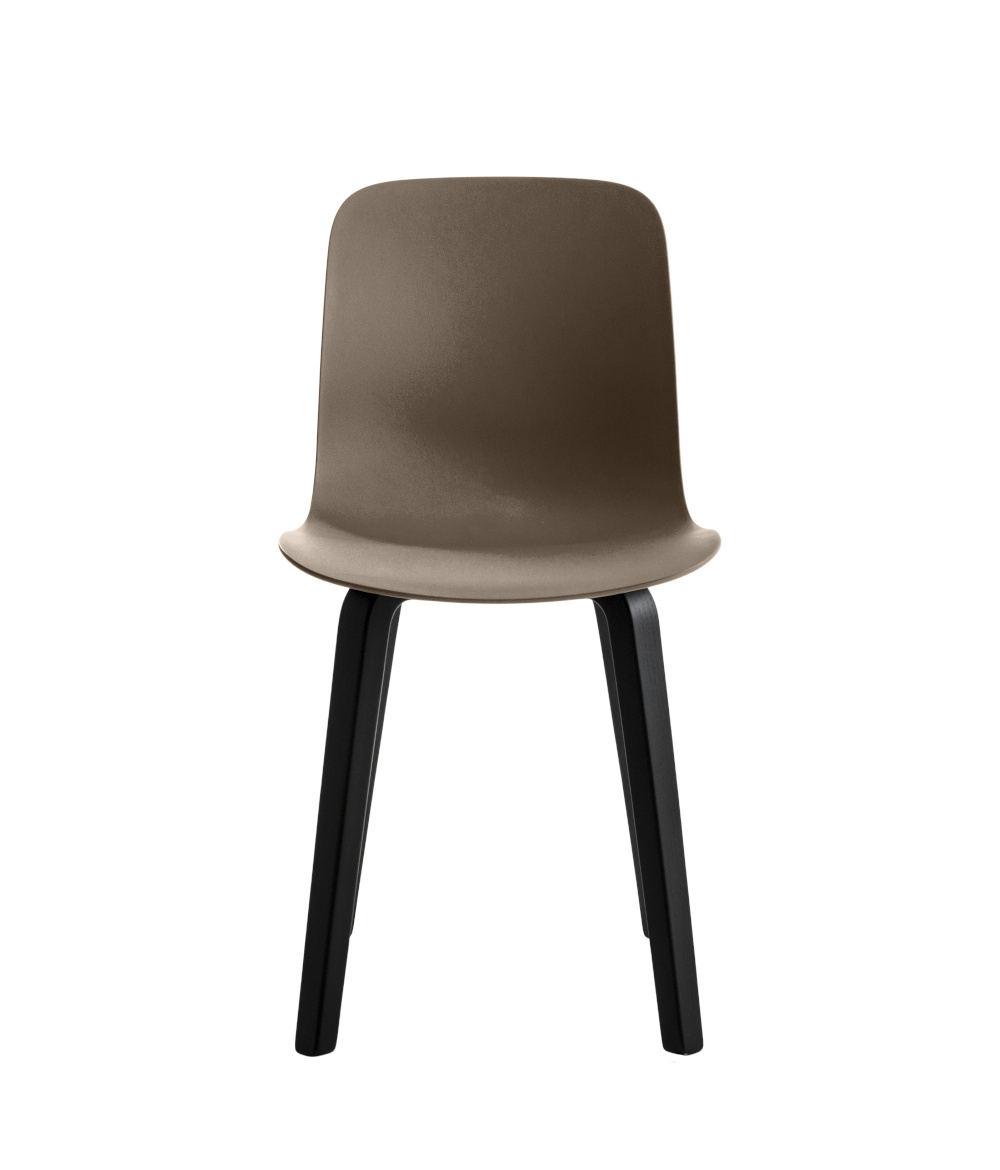 Magis Substance Stuhl, Esche schwarz/beige, ergonomisch, modernes Design, komfortabel, langlebiger Holzstuhl