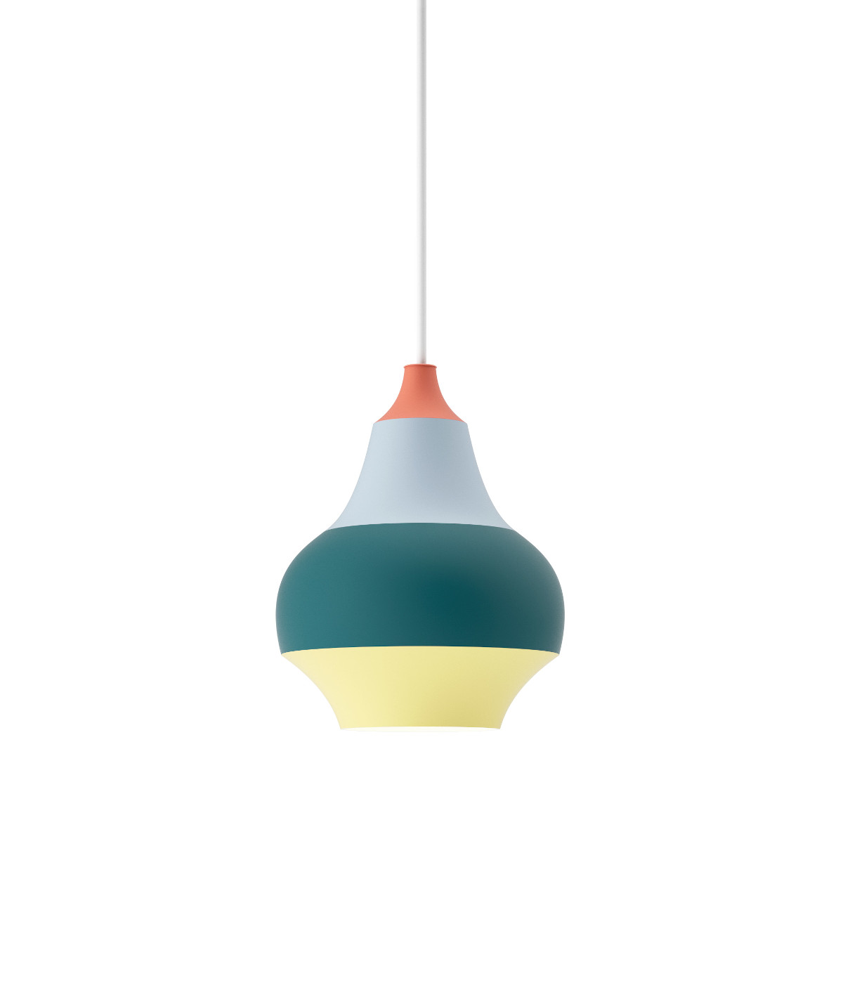 Louis Poulsen Cirque Pendelleuchte 15 cm rot, modernes Design, skandinavische Lampe für Esszimmer oder Küche