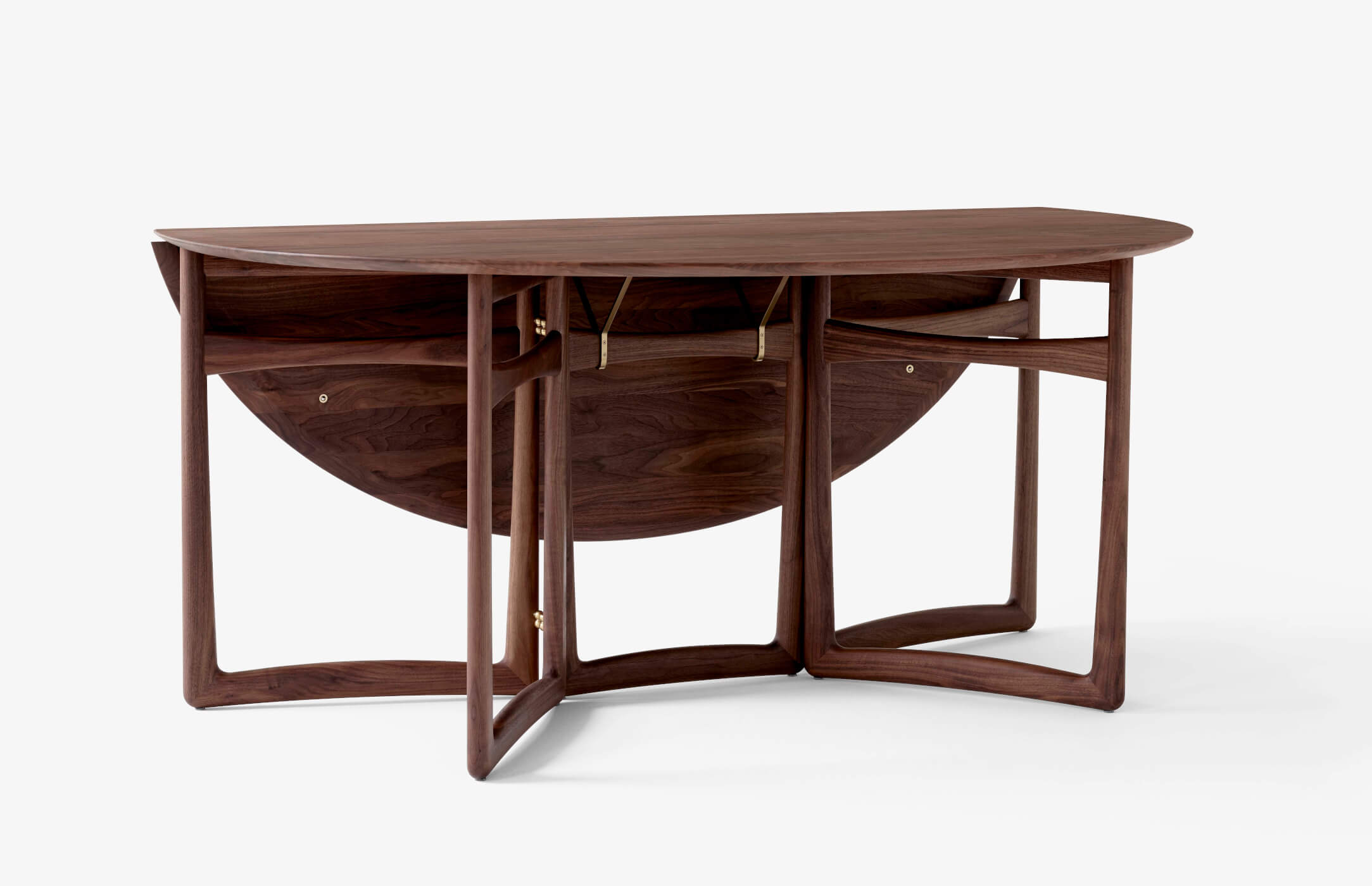 &Tradition Drop Leaf HM6 Esstisch aus Walnuss, warmes Holzdesign für gesellige Esszimmer