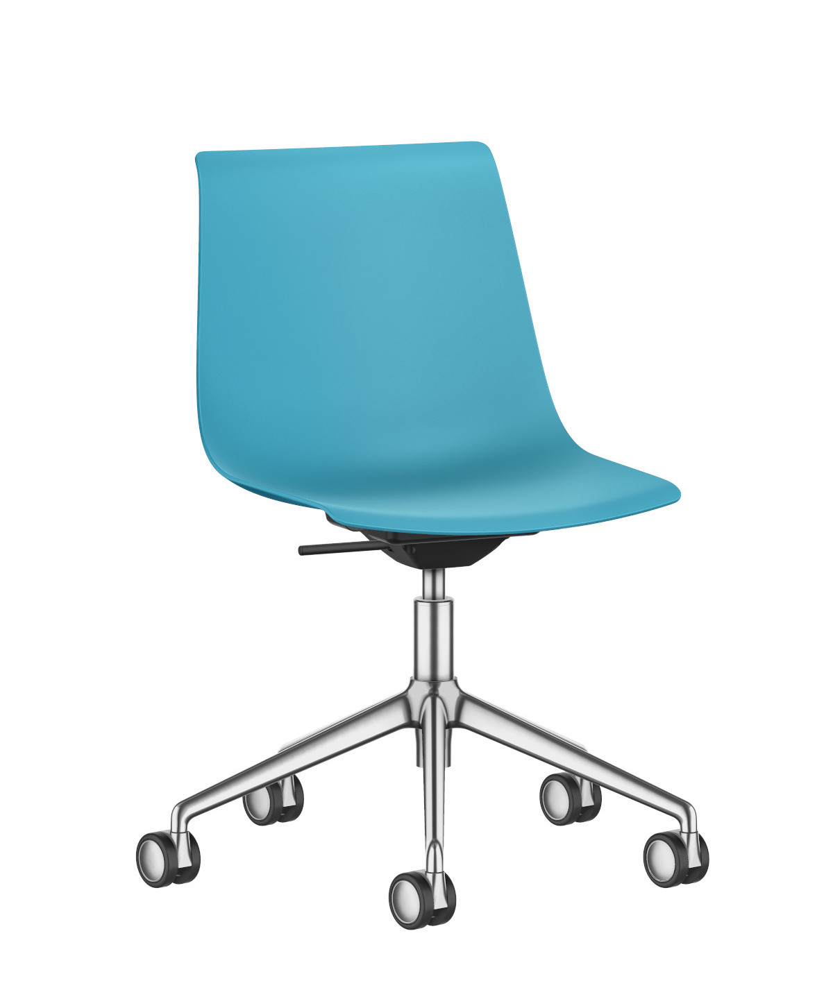 SHUFFLEis1 SU151 Drehstuhl von Interstuhl, höhenverstellbar, ergonomisch, mit Rollen für flexibles Arbeiten im Büro