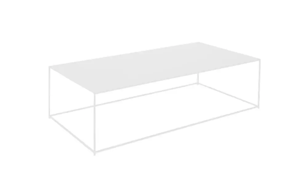 Slim Irony Couchtisch, 124 x 62 cm, kupferschwarz
