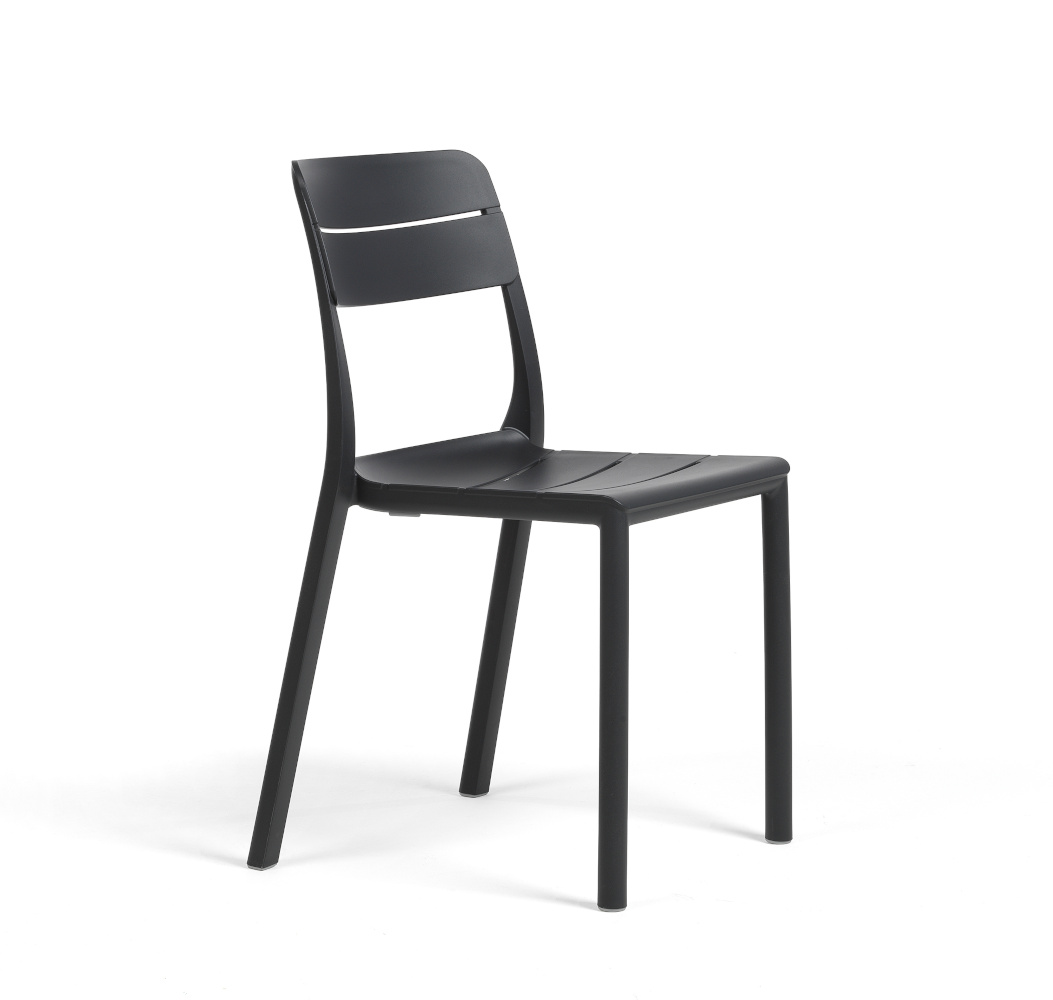 Nardi Cassia Gartenstuhl, italenisches Design, anthrazit, ergonomisch, langlebig, funktional