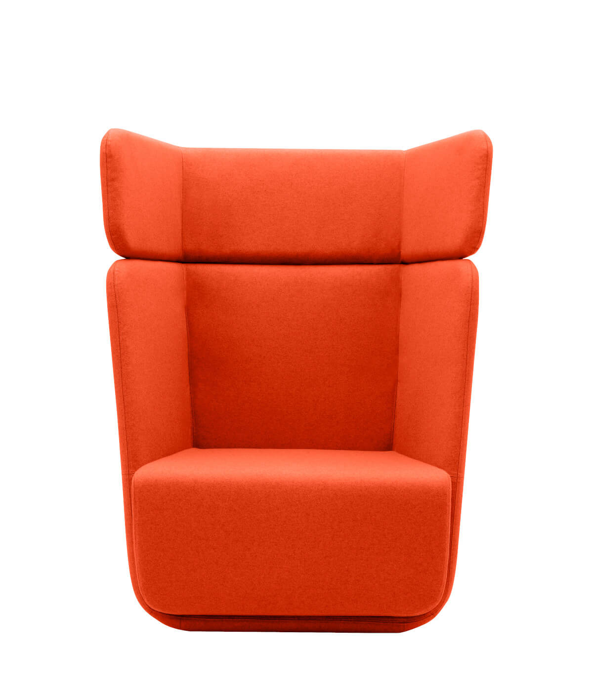 Softline Basket Sessel Hoch mit hoher Rückenlehne, moderner Design-Sessel für Lounge, Wohnbereich oder Büro