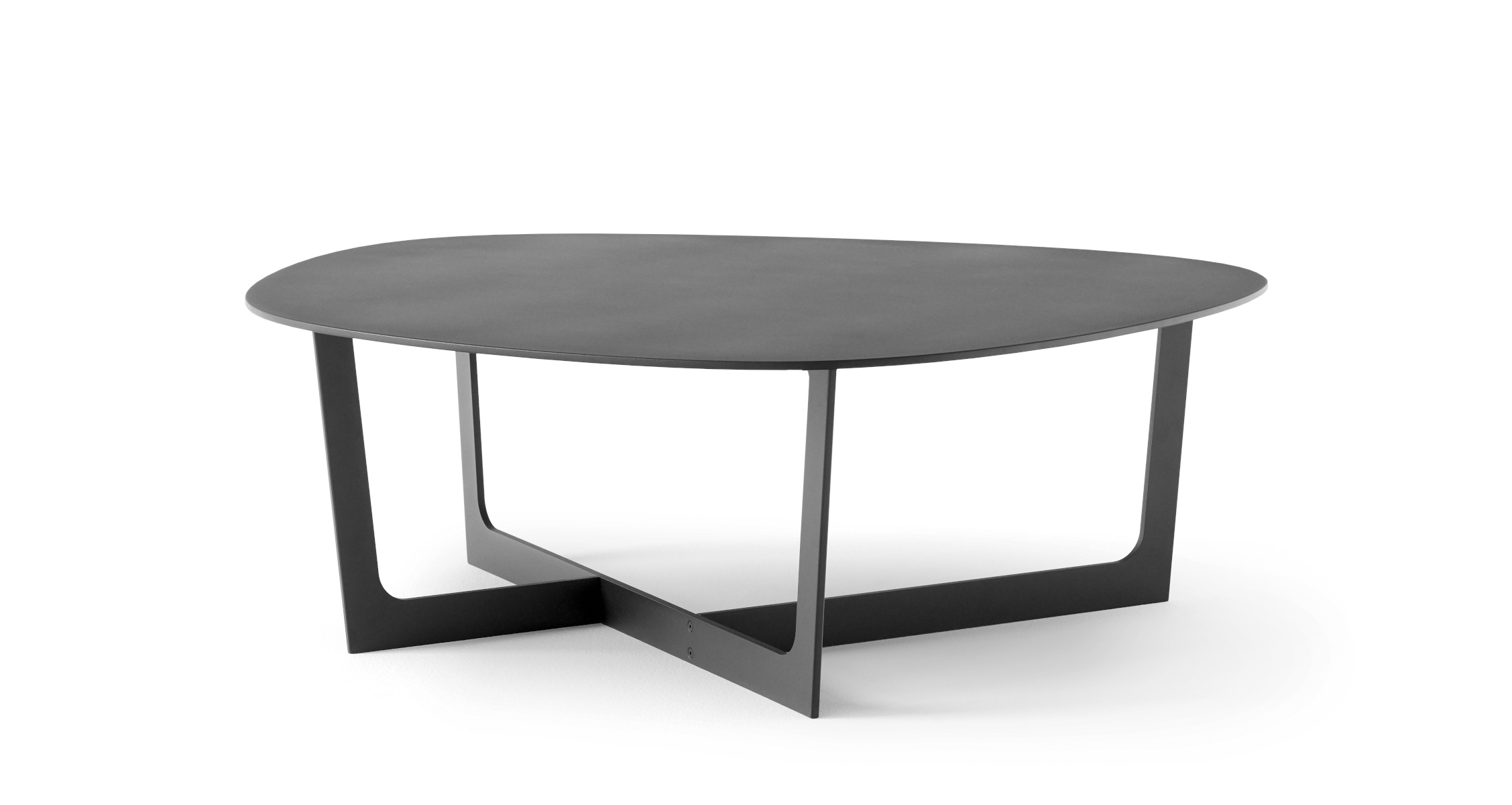 Insula Couchtisch, 95 x 98 cm, schwarz