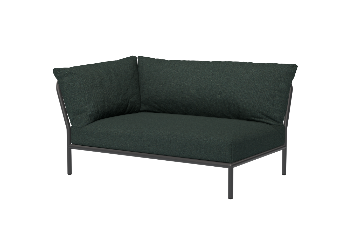 Level 2 Corner Loungesofa, links, dark grey / alpine