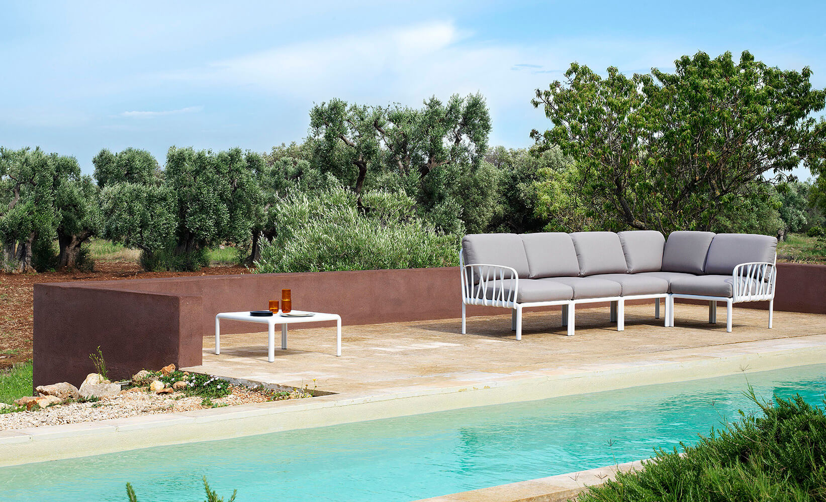 Komfortables Nardi Komodo Rückenkissen, farbenfroh und hochwertig – perfekt für Garten oder Balkon