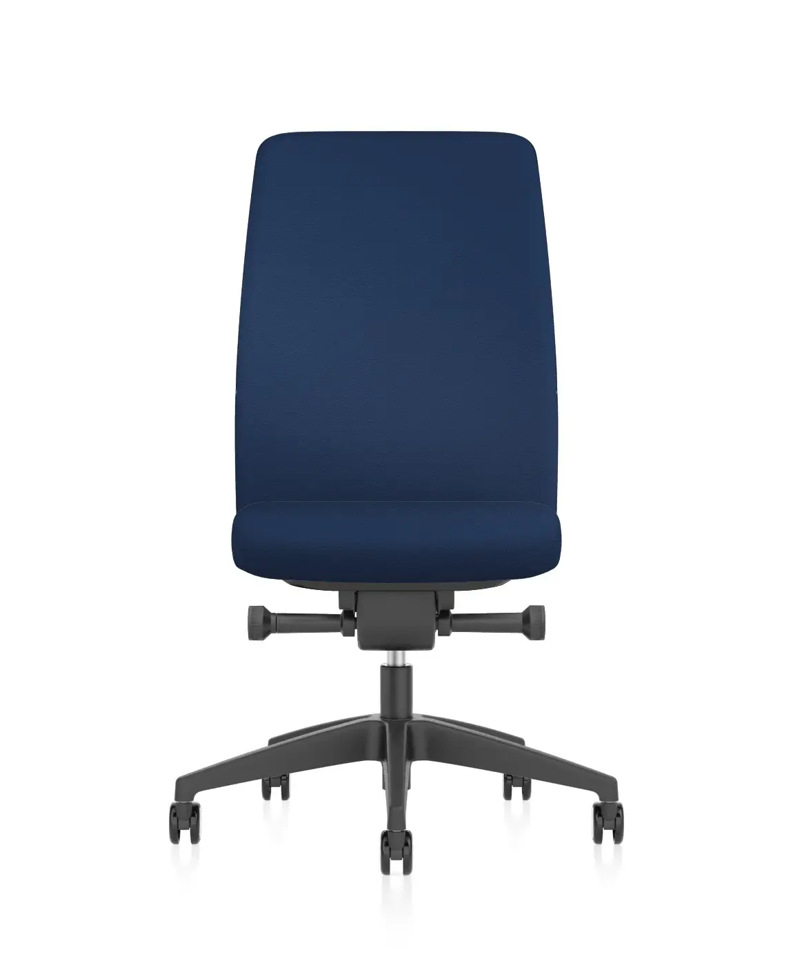 Interstuhl AIMis1 1S02 Bürodrehstuhl in Blau ohne Armlehnen mit schwarzem Fußkreuz