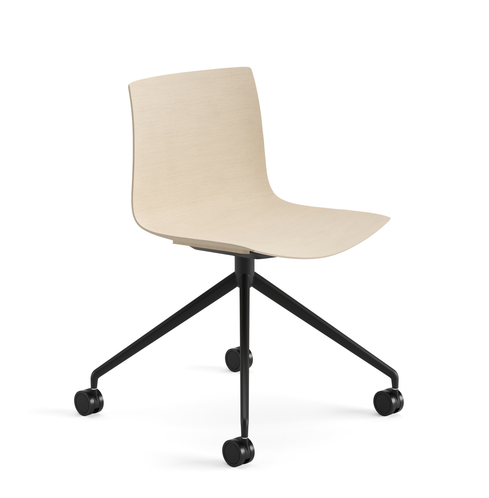 Catifa 46 Stuhl, holz, schwarz / eiche gebleicht #0386