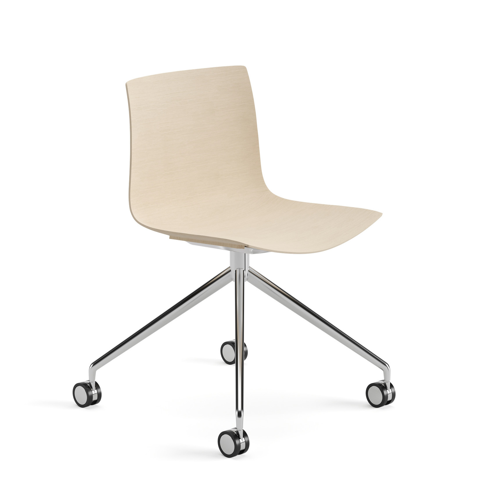 Catifa 46 Stuhl, holz, aluminium / eiche gebleicht #0386