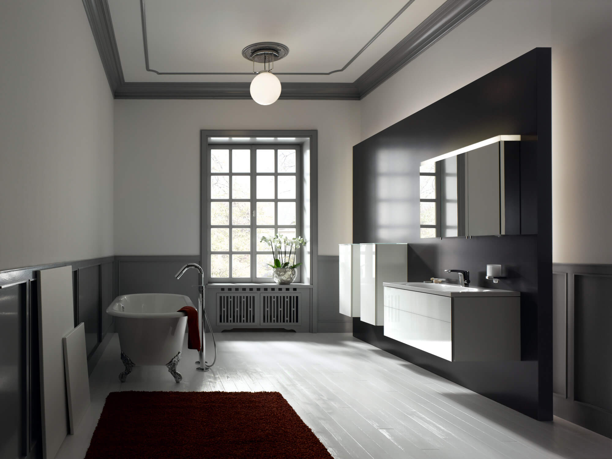 Tecnolumen DMB 26 Deckenleuchte in stilvollem Ambiente, Bauhaus-Design, hochwertig verarbeitet, klassisch und zeitlos