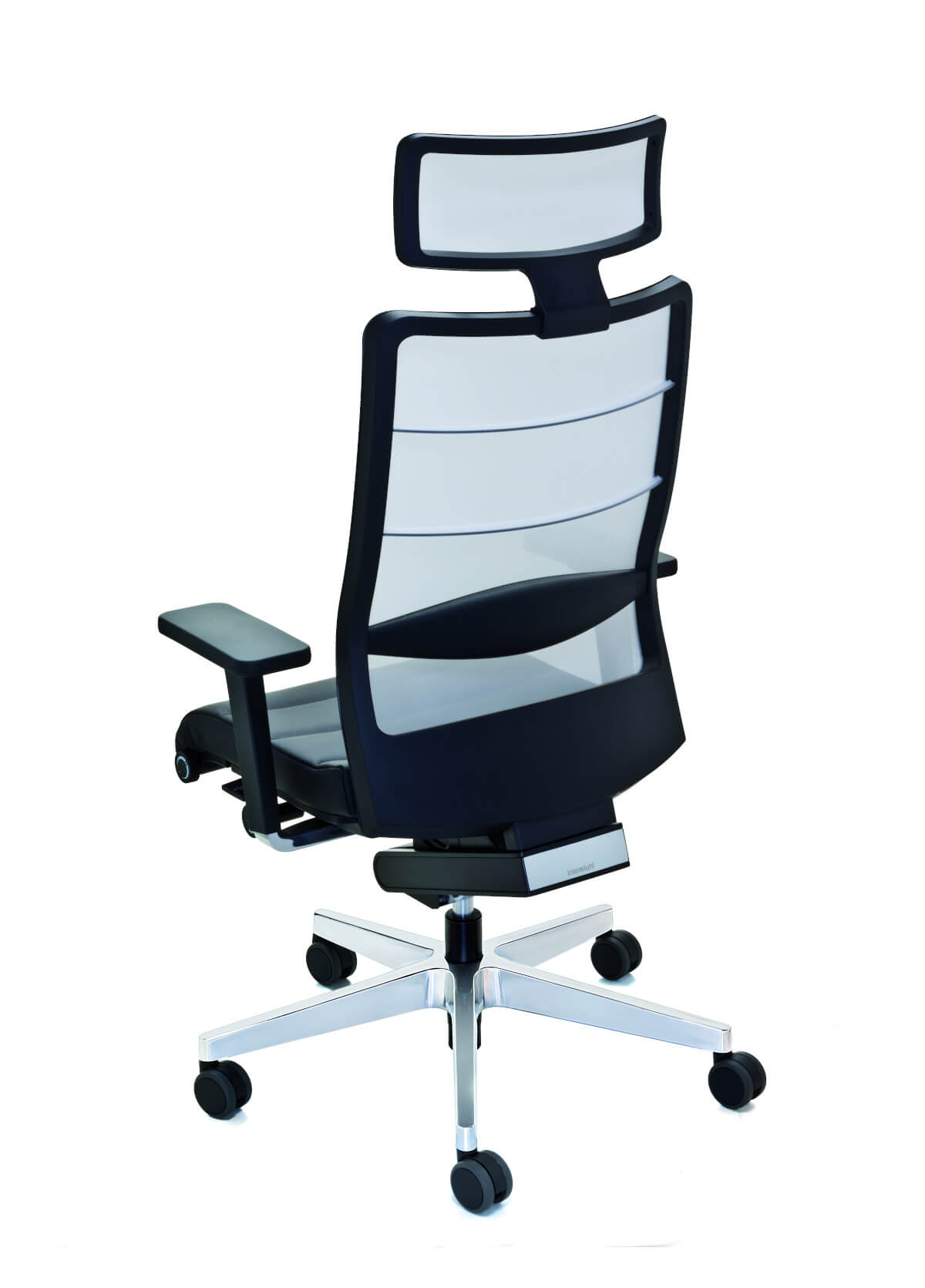 AirPad 3C72 Drehstuhl von Interstuhl mit Netzrücken, verstellbarer Lordosenstütze und Synchronmechanik