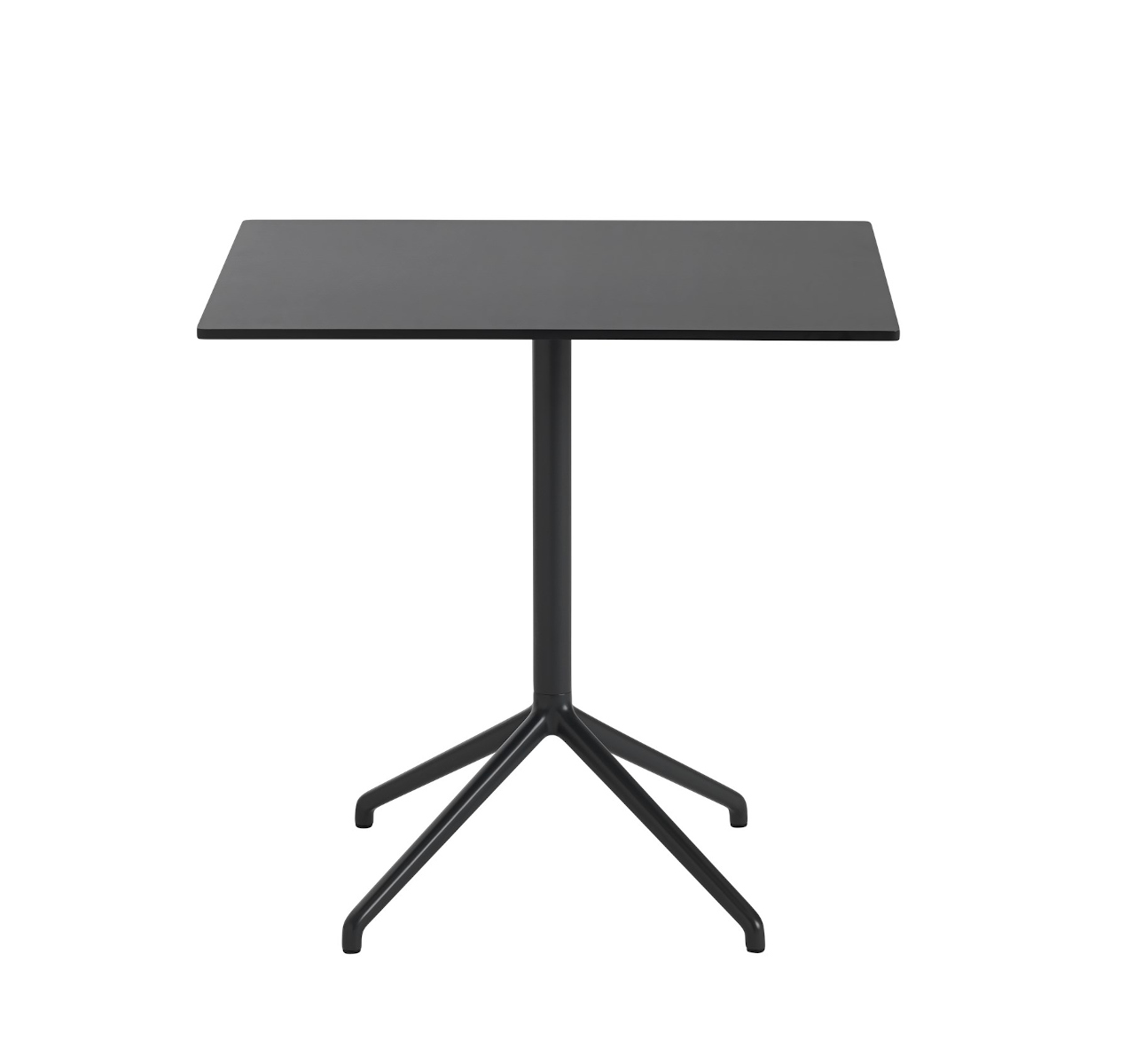 Still Cafe Tisch, 75 x 65 cm, schwarz nanolaminat / schwarz