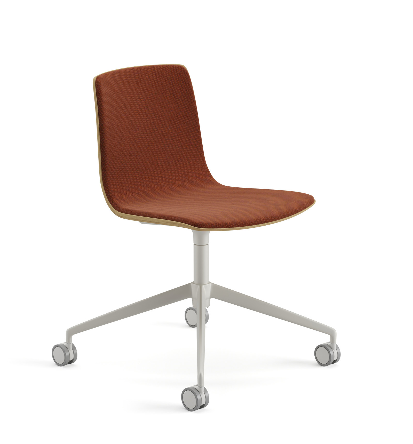 Aava 02 Stuhl, holz, vorne bezogen #7636