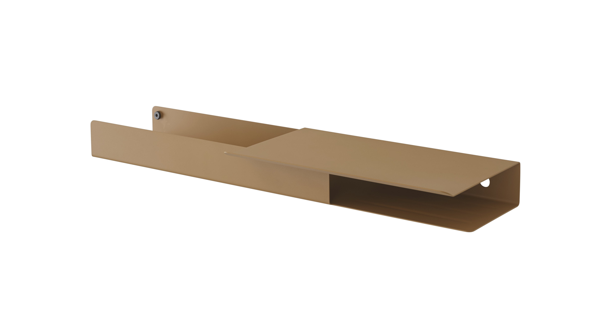Folded Platform Wandregal, 62 x 5 cm, schwarz