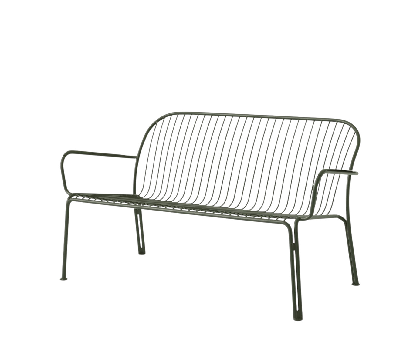 &Tradition Thorvald SC110 Loungesofa bronze green, Outdoor, pulverbeschichteter Stahl, wetterfest, modern
