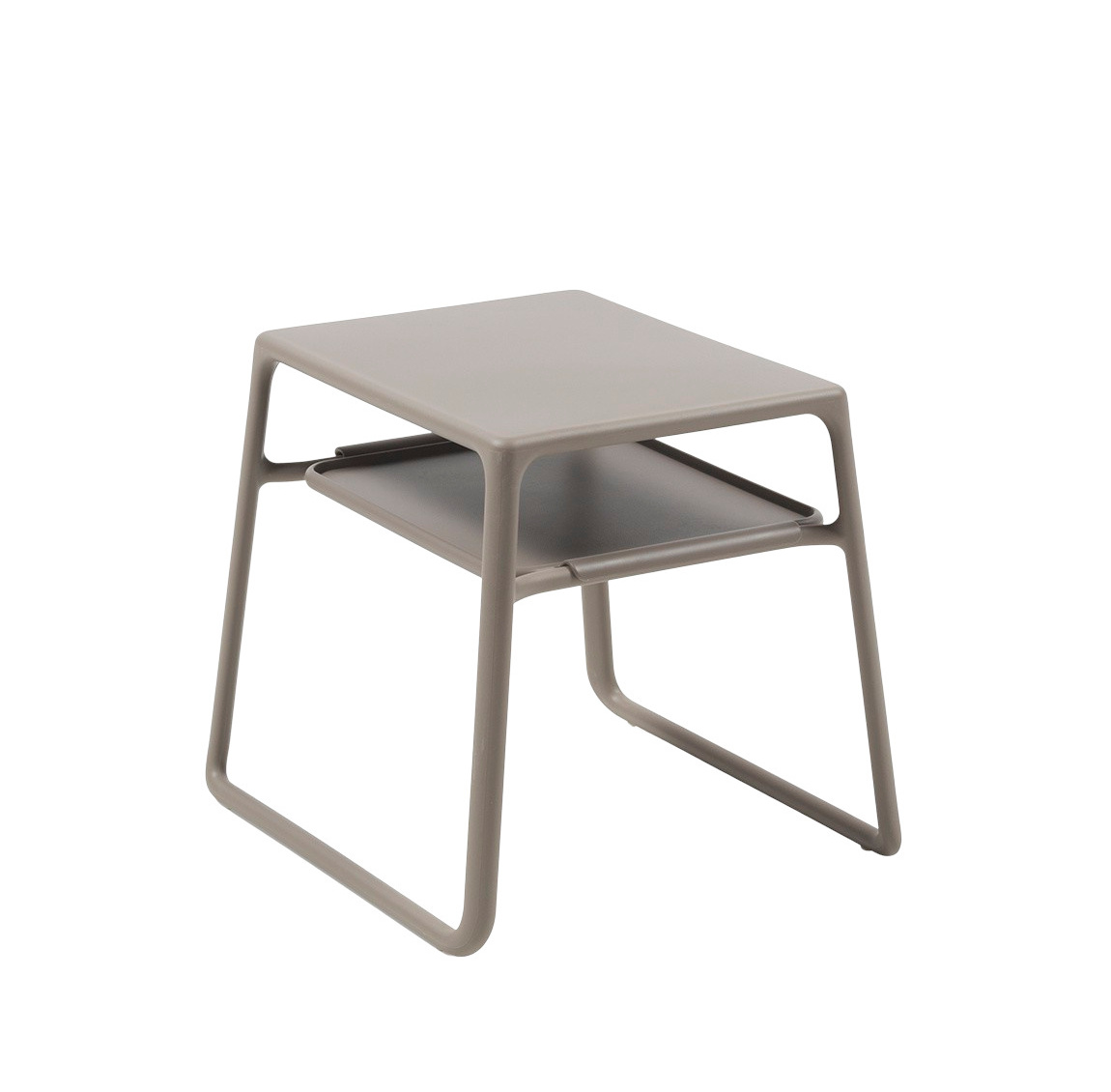 Nardi Pop Beistelltisch in Tortora – eleganter und wetterfester Tisch für den Außenbereich, modernes Design